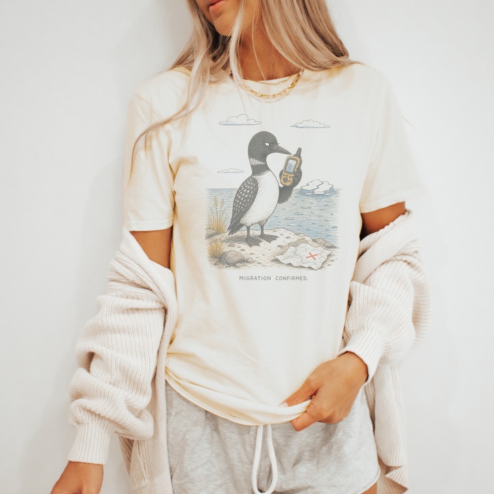 Migration Confirmed Waterfowl Graphic Tee Pen and Ink Adventure